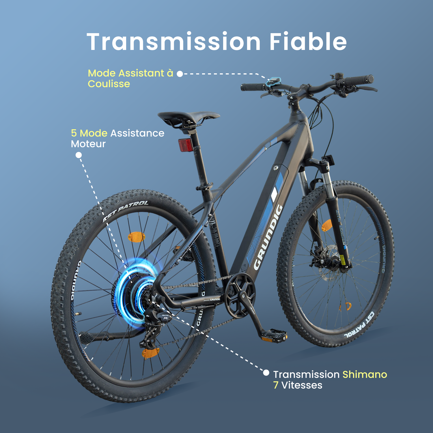 3 Grundig E275 – VTT Électrique Tout-Terrain – Image 4