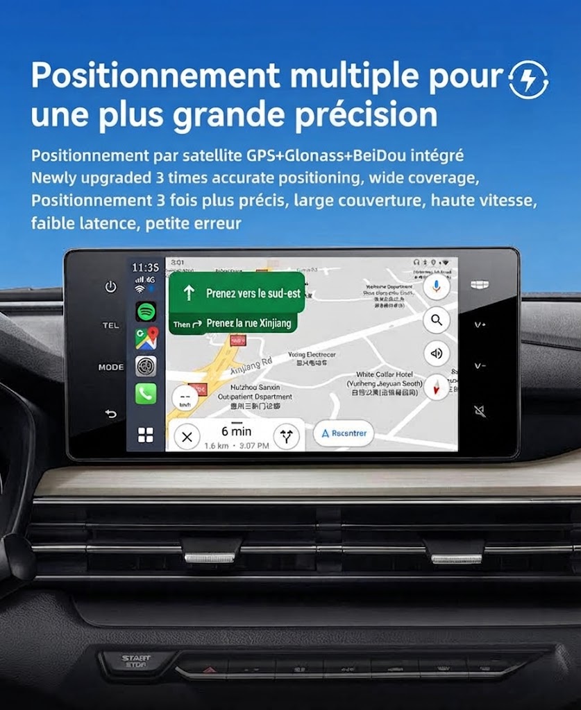 主图5 Carlinkit Tbox S2P Wireless CarPlay Android Auto Adapter | Android 13.0, 8G+128G, Qualcomm SM6225 – Image 4